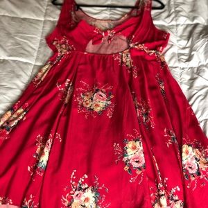 NWOT Torrid Floral red sundress (00)